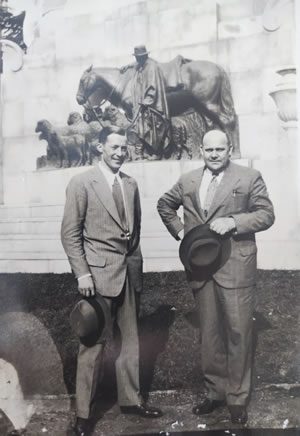Thorolf Skattebo y Carlos Edholm en Buenos Aires.
