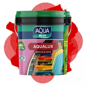 Pintura Esmalte base agua Aqualux 1.00 lt Flor de Ceibo