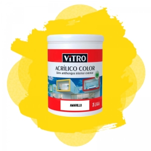 Pintura Latex Interior Exterior Acrilico Premium 10 lt Amarillo Solar